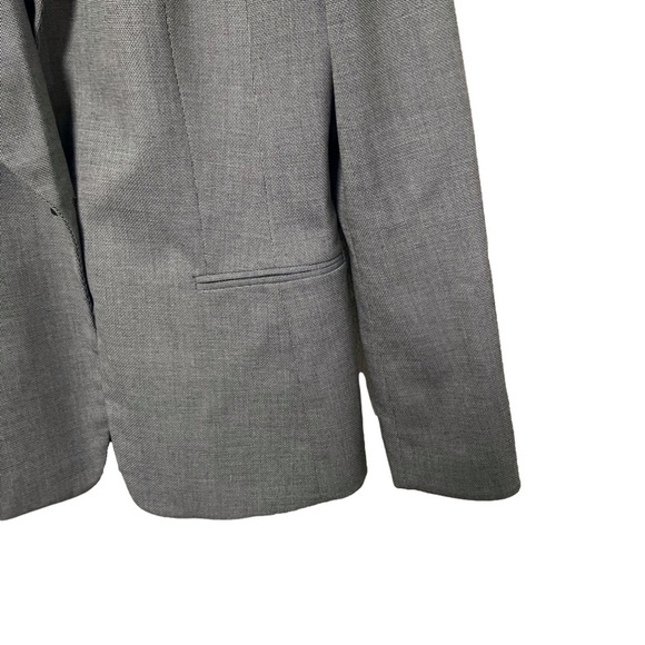Halogen Black Single Button Blazer Gray Size 8 - Picture 3 of 5